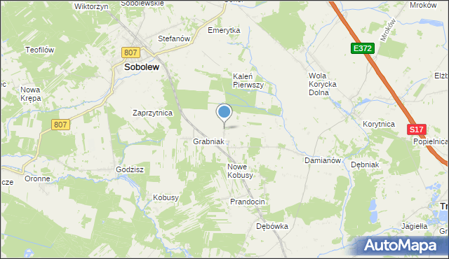 mapa Kaleń Drugi, Kaleń Drugi na mapie Targeo